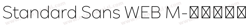 Standard Sans WEB M字体转换